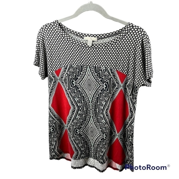 Weston Wear by Anthropologie Bright Multicolored Blouse Woman’s Size Medium - Picture 1 of 8